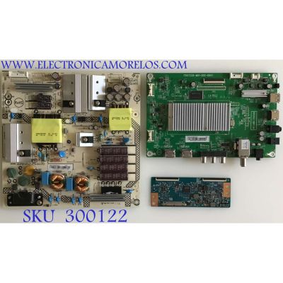  KIT DE TARJETAS PARA TV SHARP / MAIN XGCC0QK004 / 756TXGCC0QK0040 / 715G7228-M01-001-004Y / FUENTE PLTVFY751AAU4 / 715G8095-P01-000-003S / T-CON 5550T15C07  / 50T10-C02 / PANEL TPT500J1-HVN07.U REV:S500C / T500HVN07.5 / MODELO LC-50LB481U